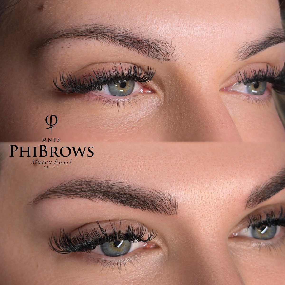 Sopracciglia — Microblading, prima e dopo